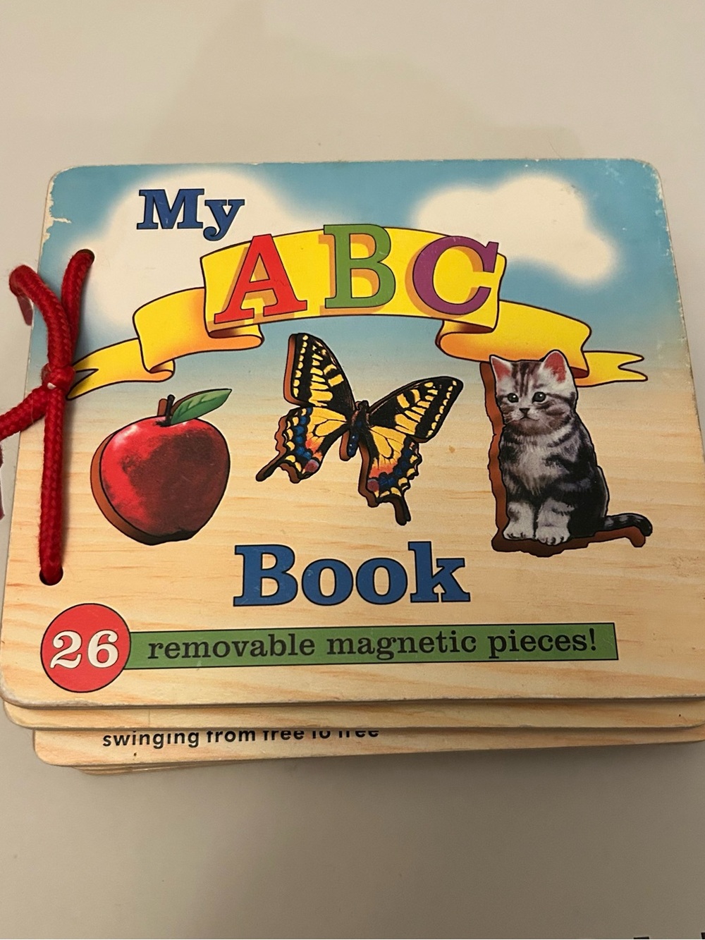 Vintage Melissa & Doug My ABC Book with 26 removable magnetic pieces wood